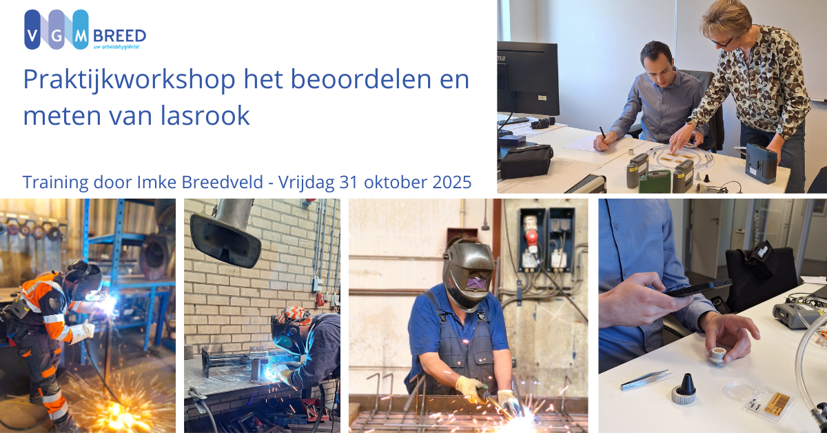 Vanaf dit najaar en uniek in Nederland start VGM Breed met praktijksessies arbeidshygiënische metingen.