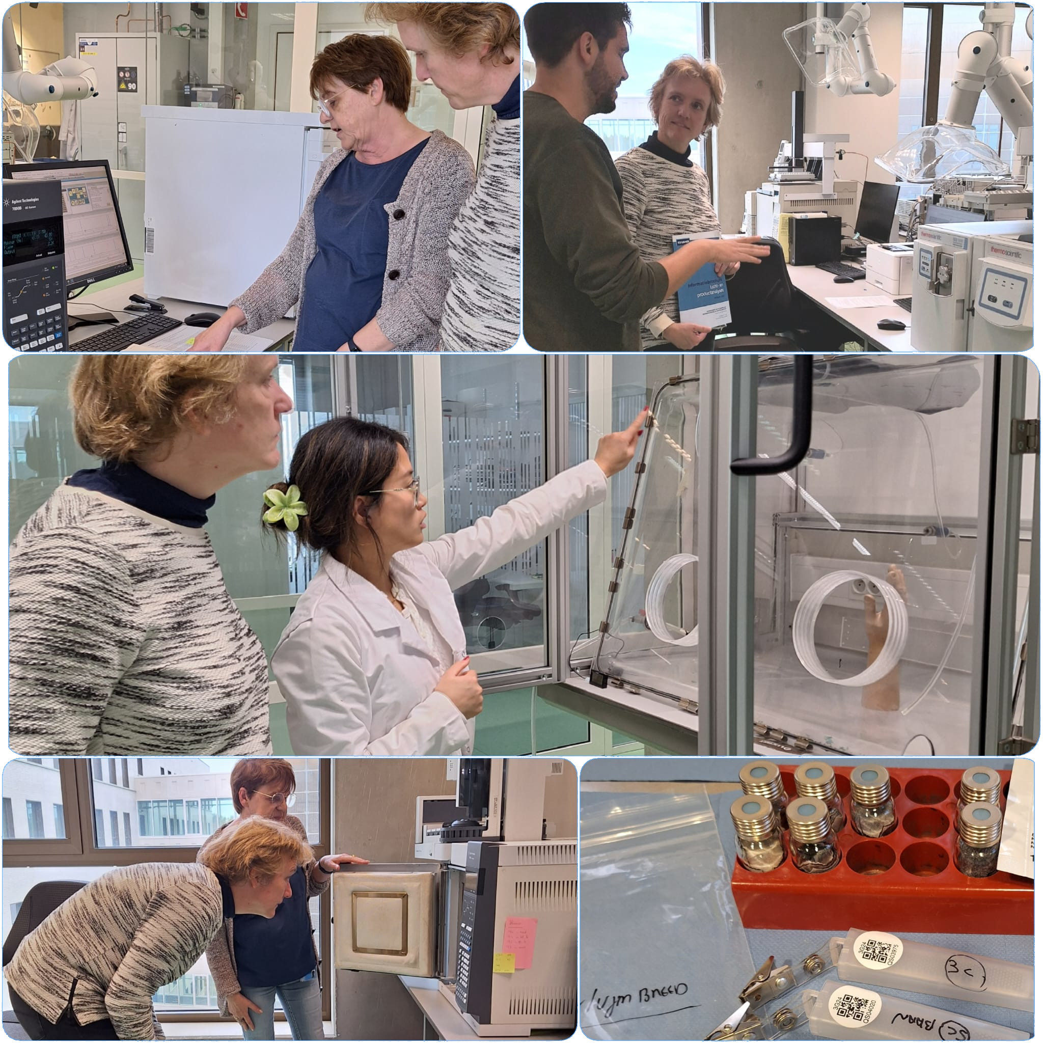 Foto van Imke Breedveld tijdens haar werkzaamheden.